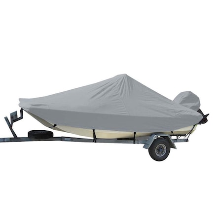 Olympian Athlete 18 O-B Center Console Bay Style Boat Cover - Mist Gray OL3638791